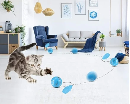 Bola Interactiva Para Gato Con Luz LED | Central Mascotas Chile