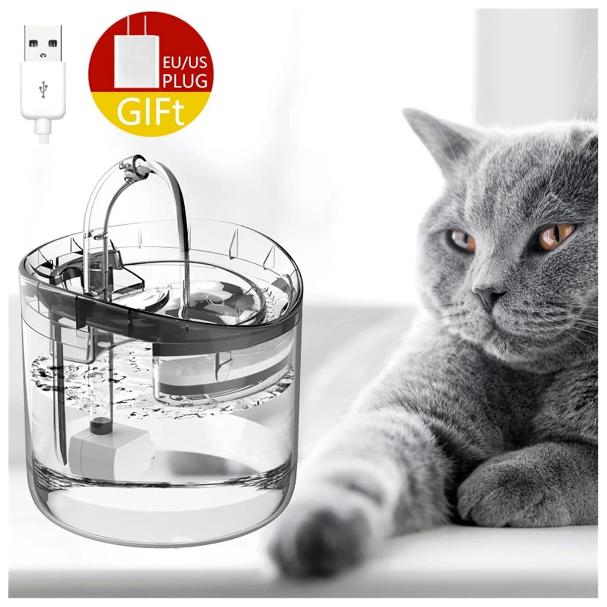 Fuente De Agua 1.6L Para Mascotas | Central Mascotas Chile